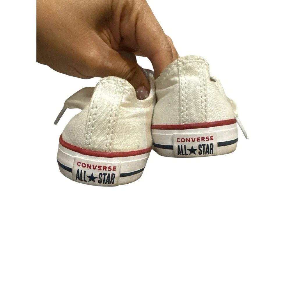 Converse White Customized Bling Pearl Embellished Size 10 Child‎ Sneaker